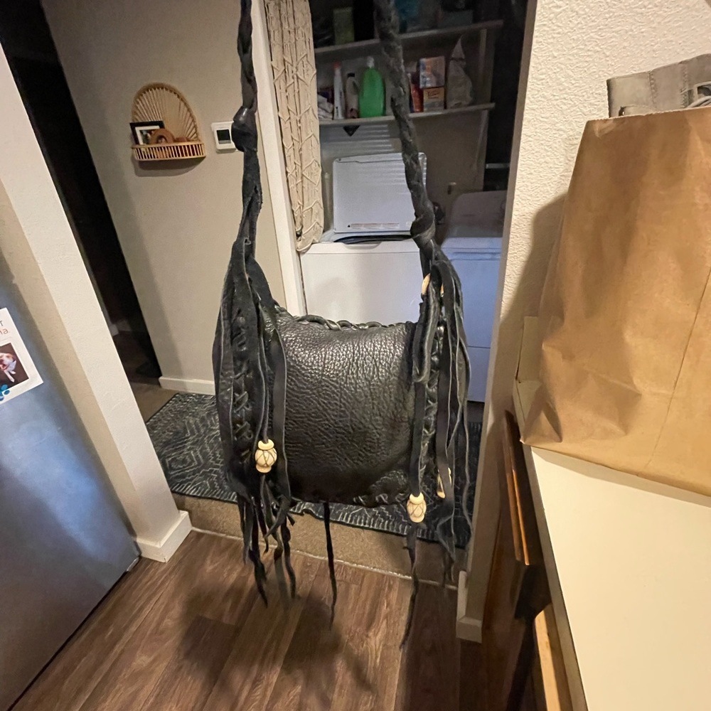 Black Leather Women's Bag - Picture 6 of 6